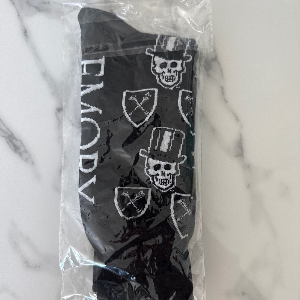 Emory University Dooley Black Men’s Socks